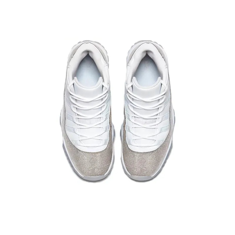 JORDAN 11 RETRO WHITE METALLIC SILVER WOMEN'S