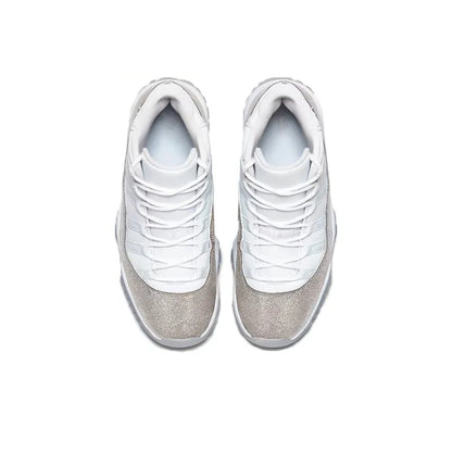 JORDAN 11 RETRO WHITE METALLIC SILVER WOMEN'S