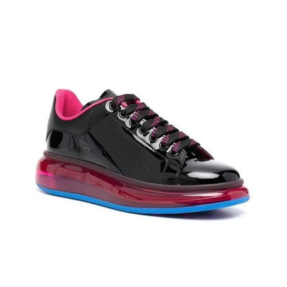 ALEXANDER MCQUEEN OVERSIZED SNEAKER 'TRANSPARENT SOLE - BLACK PINK'