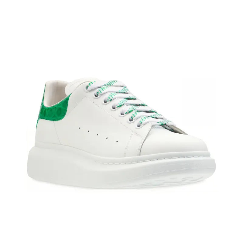 ALEXANDER MCQUEEN OVERSIZED SNEAKER 'WHITE GREEN CROCODILE'