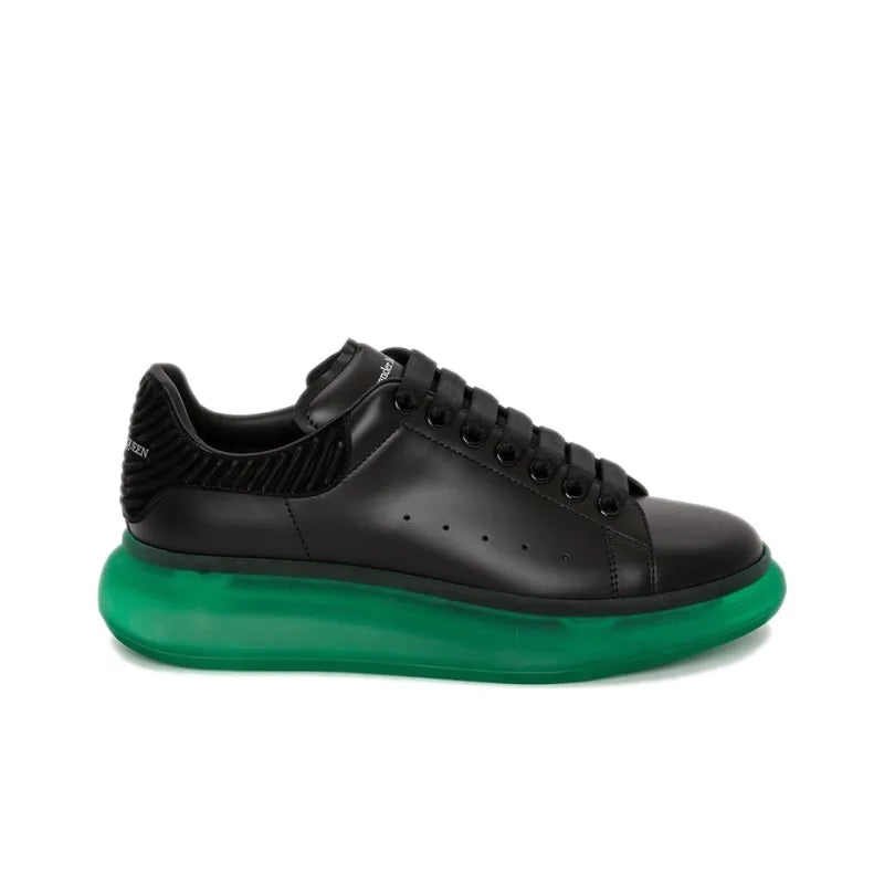 ALEXANDER MCQUEEN CASUAL SHOES MEN LOW-TOP BLACK/GREEN