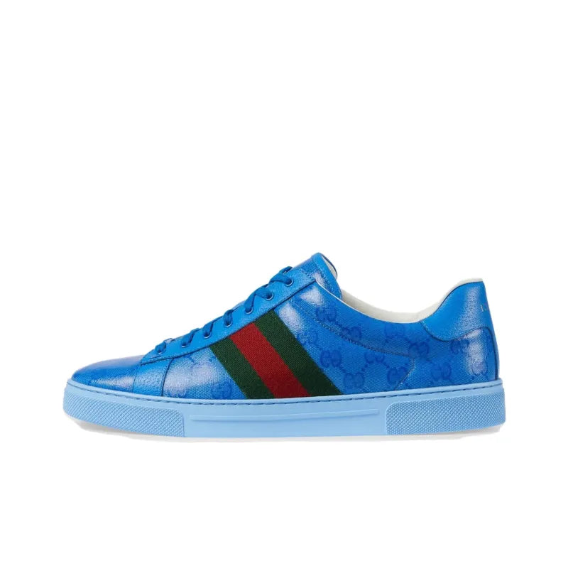 GUCCI ACE 'GG CRYSTAL CANVAS - BLUE'