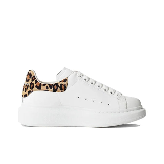 ALEXANDER MCQUEEN OVERSIZED SNEAKER 'WHITE LEOPARD SUEDE' WOMEN'S