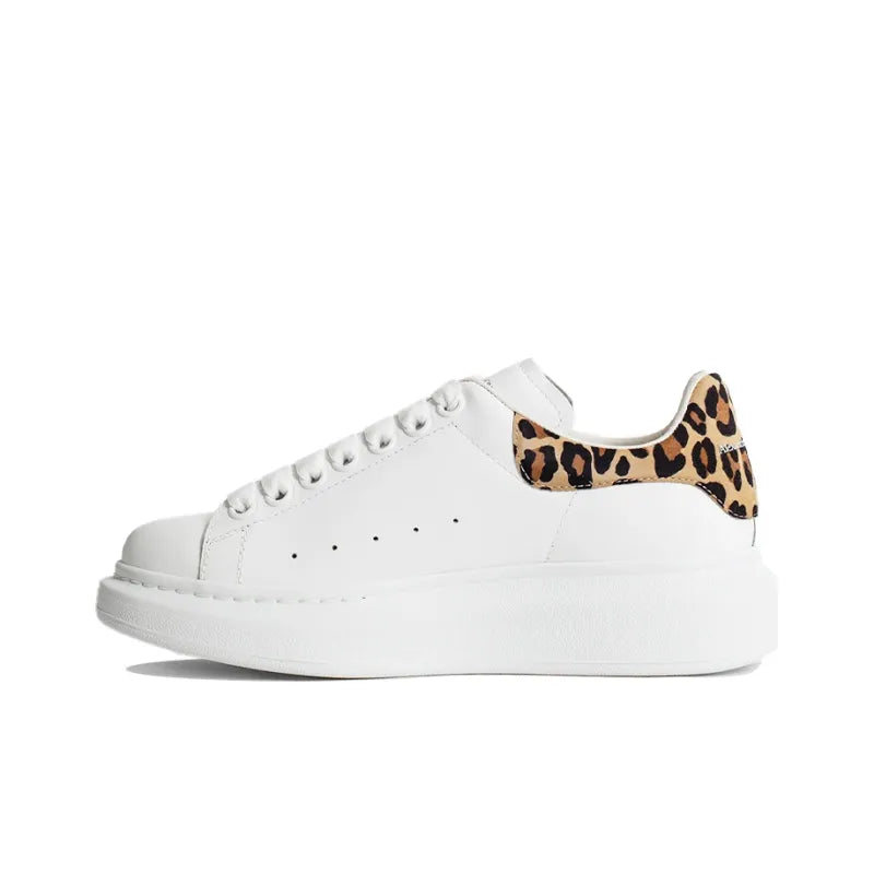 ALEXANDER MCQUEEN OVERSIZED SNEAKER 'WHITE LEOPARD SUEDE'