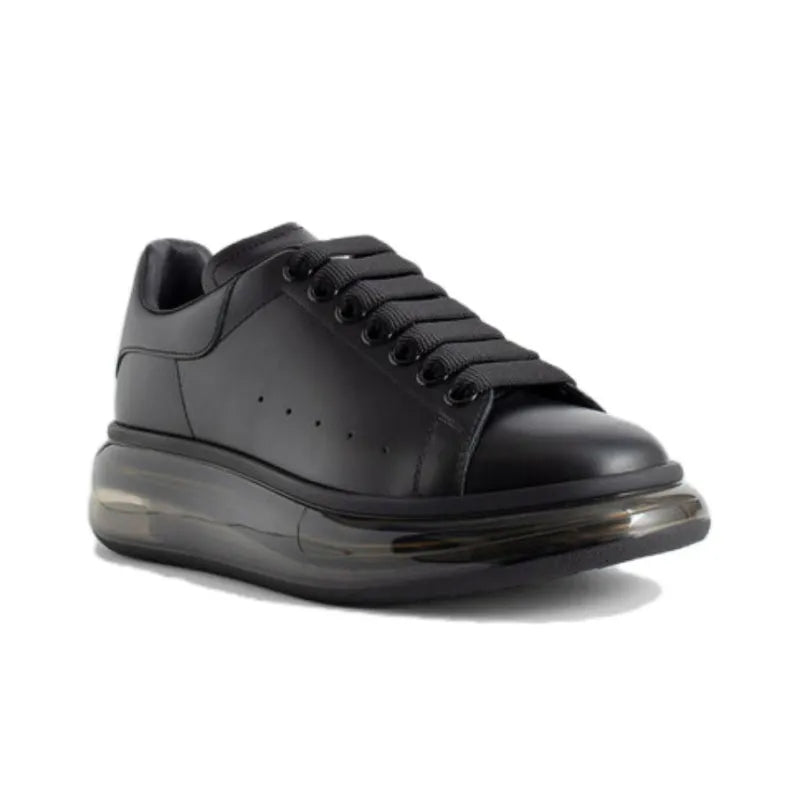 ALEXANDER MCQUEEN OVERSIZED BLACK SHINY SOLE