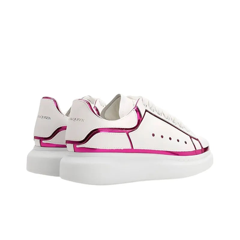 ALEXANDER MCQUEEN TRIM LARRY OVERSIZED TRAINERS 'WHITE FUCHSIA' WOMEN'S