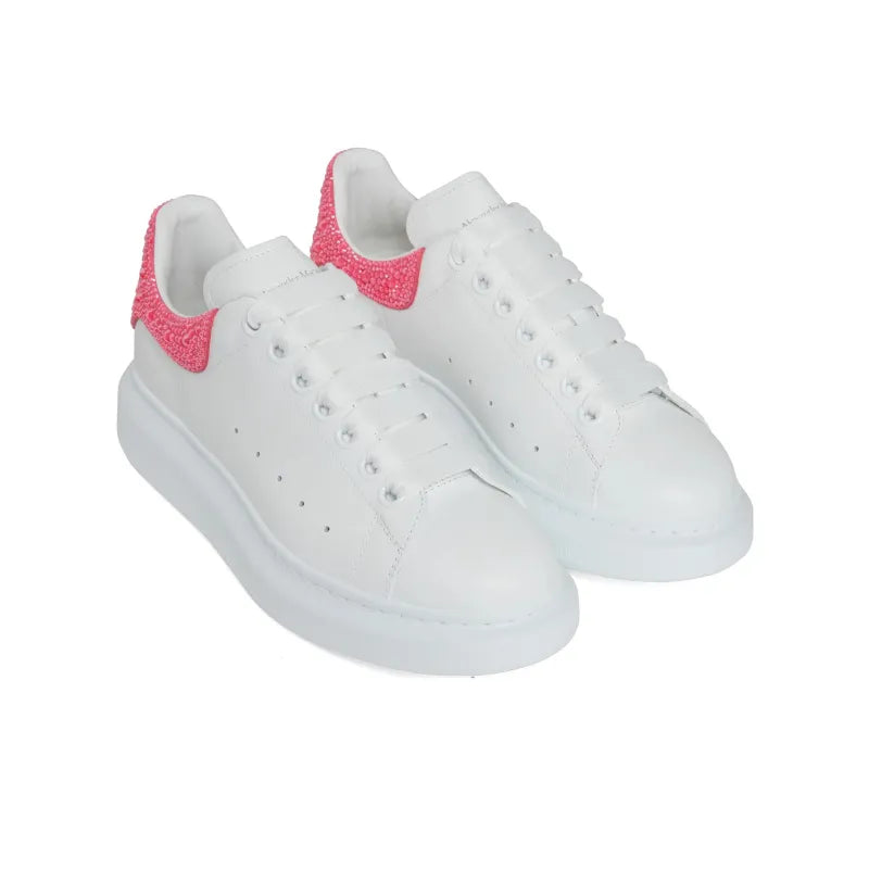 ALEXANDER MCQUEEN OVERSIZED SNEAKER 'WHITE PINK GLITTER' WOMEN'S