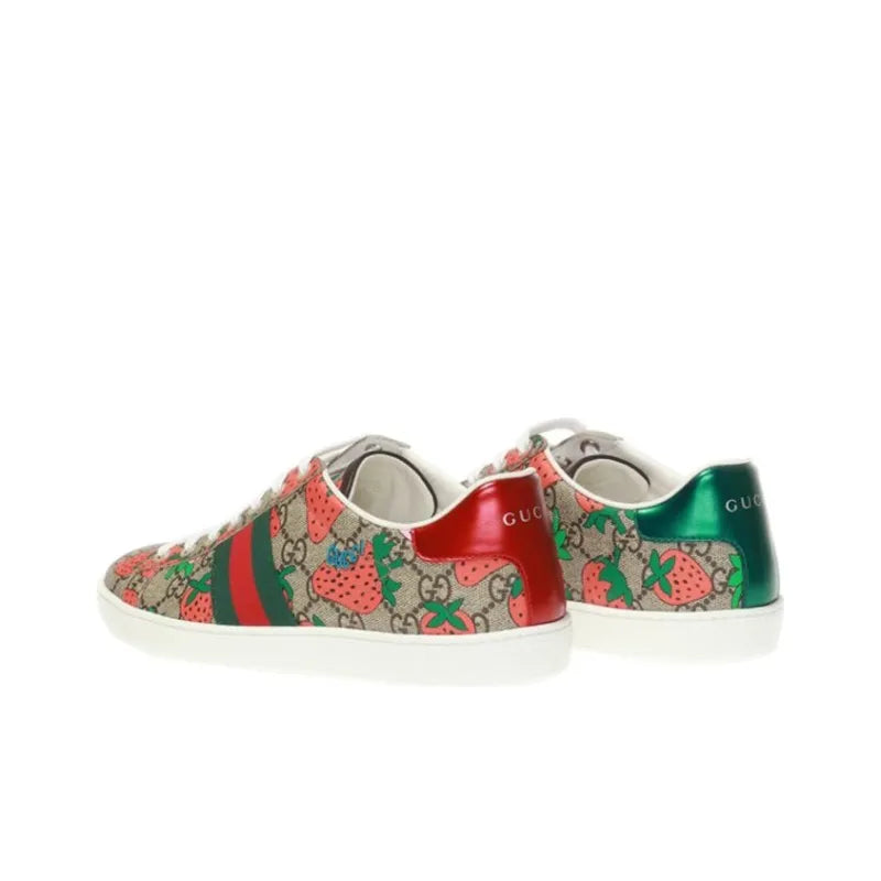 GUCCI WOMEN'S ACE 'STRAWBERRY BEIGE' WOMEN'S