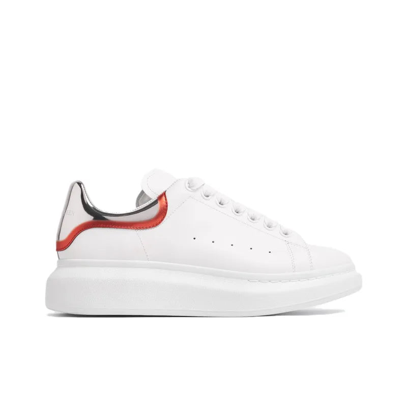 ALEXANDER MCQUEEN OVERSIZED WHITE SILVER RED METALLIC