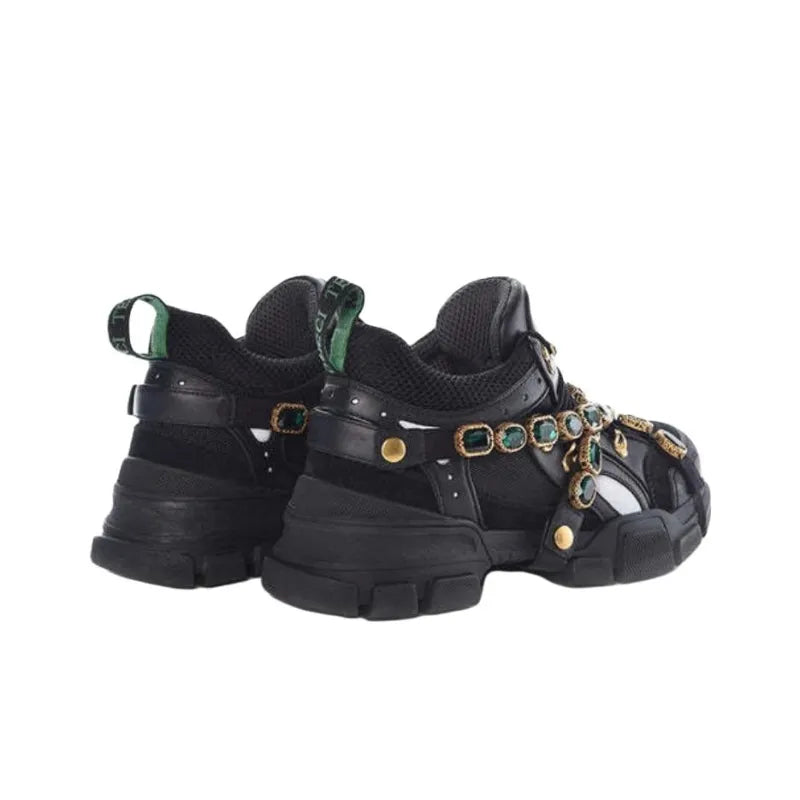 GUCCI WOMEN'S FLASHTREK CRYSTALS 'BLACK' WOMEN'S