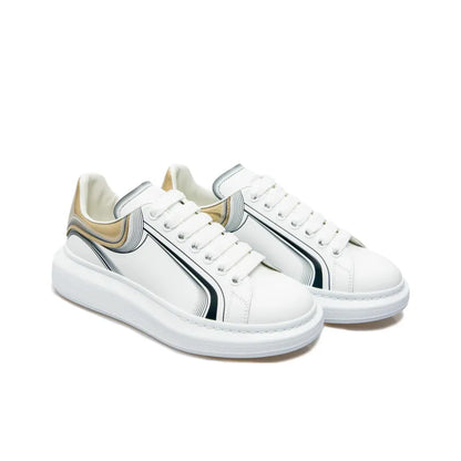 ALEXANDER MCQUEEN OVERSIZED WHITE SILVER