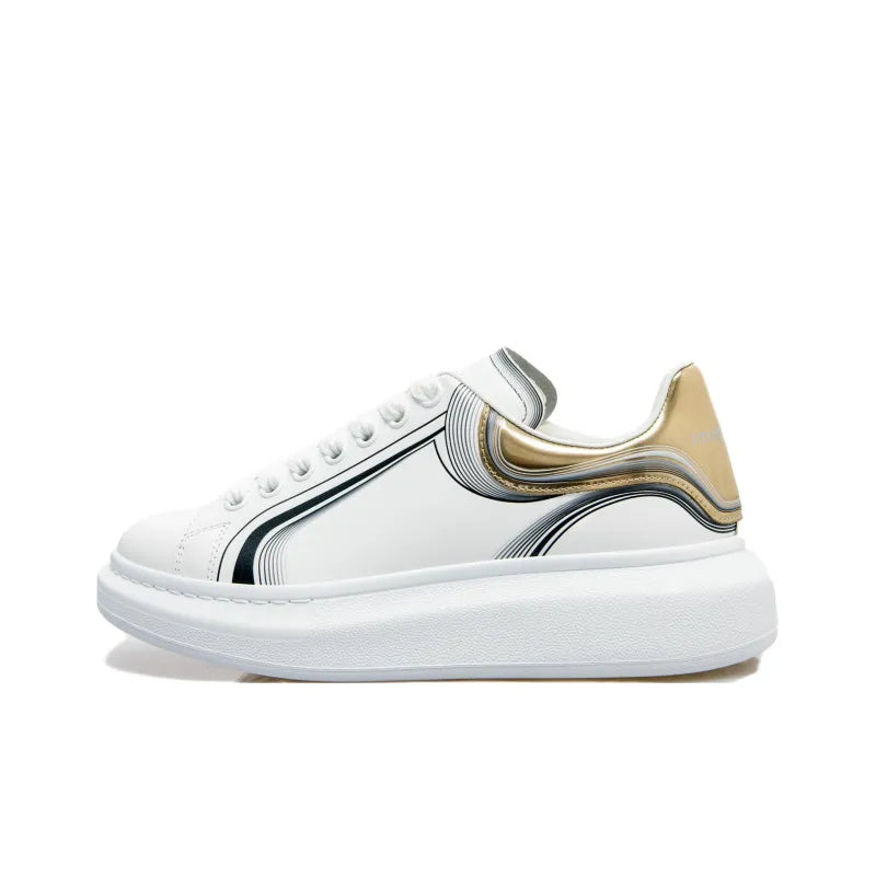 ALEXANDER MCQUEEN OVERSIZED WHITE SILVER