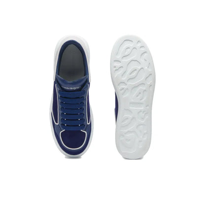 ALEXANDER MCQUEEN OVERSIZED LEATHER SNEAKERS 'BLUE WHITE'