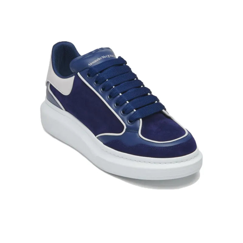 ALEXANDER MCQUEEN OVERSIZED LEATHER SNEAKERS 'BLUE WHITE'