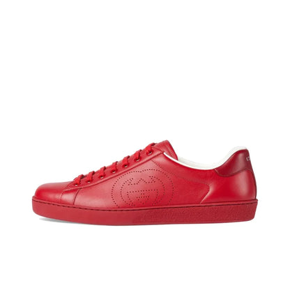 GUCCI ACE 'INTERLOCKING G HIBISCUS RED'