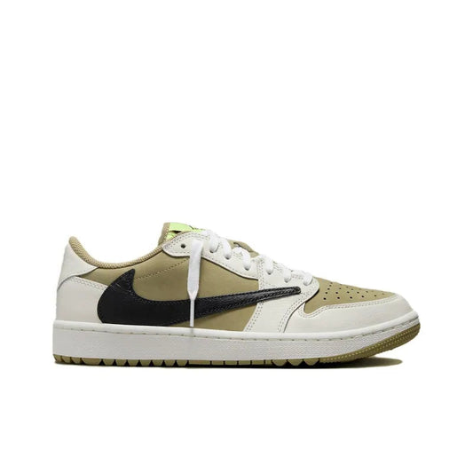 JORDAN 1 RETRO LOW GOLF TRAVIS SCOTT NEUTRAL OLIVE