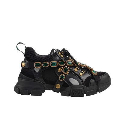 GUCCI WOMEN'S FLASHTREK CRYSTALS 'BLACK' WOMEN'S