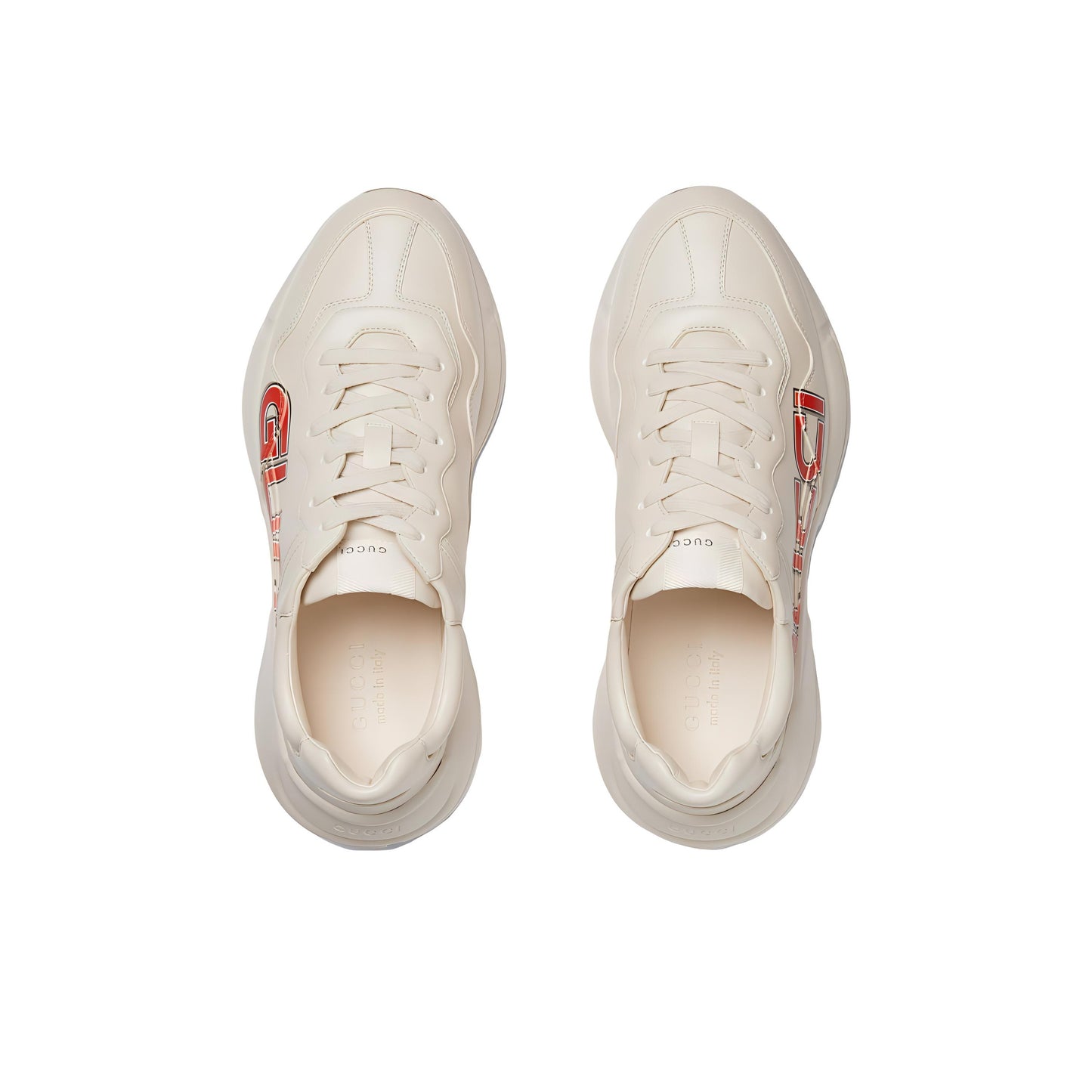 GUCCI Rhython Leather Sneaker 'Ivory Demetra'