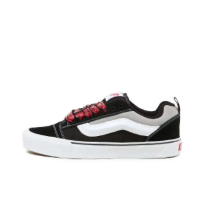 VANS KNU SKOOL LOW-TOP 'BLACK/RED'