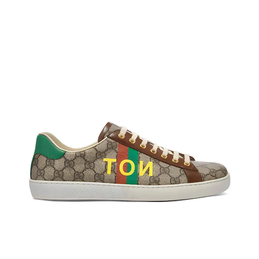 GUCCI WOMEN'S ACE 'FAKE/NOT PRINT' WOMEN'S