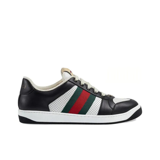 GUCCI SCREENER BLACK WHITE GREEN RED WEB