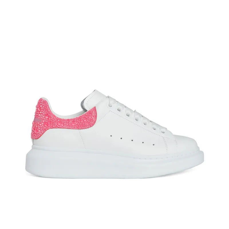 ALEXANDER MCQUEEN OVERSIZED SNEAKER 'WHITE PINK GLITTER' WOMEN'S