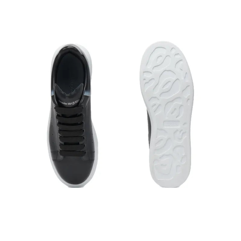 ALEXANDER MCQUEEN LARRY LEATHER SNEAKERS 'BLACK WHITE'