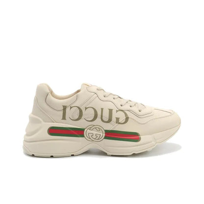 GUCCI WOMEN'S RHYTON LEATHER SNEAKER 'LOGO' WOMEN'S