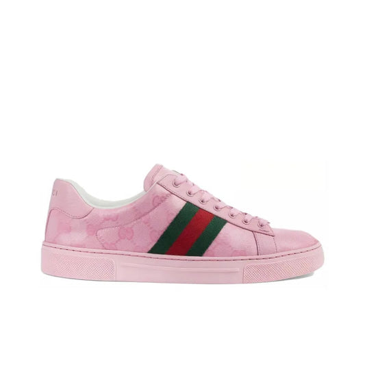 GUCCI WOMEN'S ACE 'GG CRYSTAL CANVAS PINK' WOMEN'S