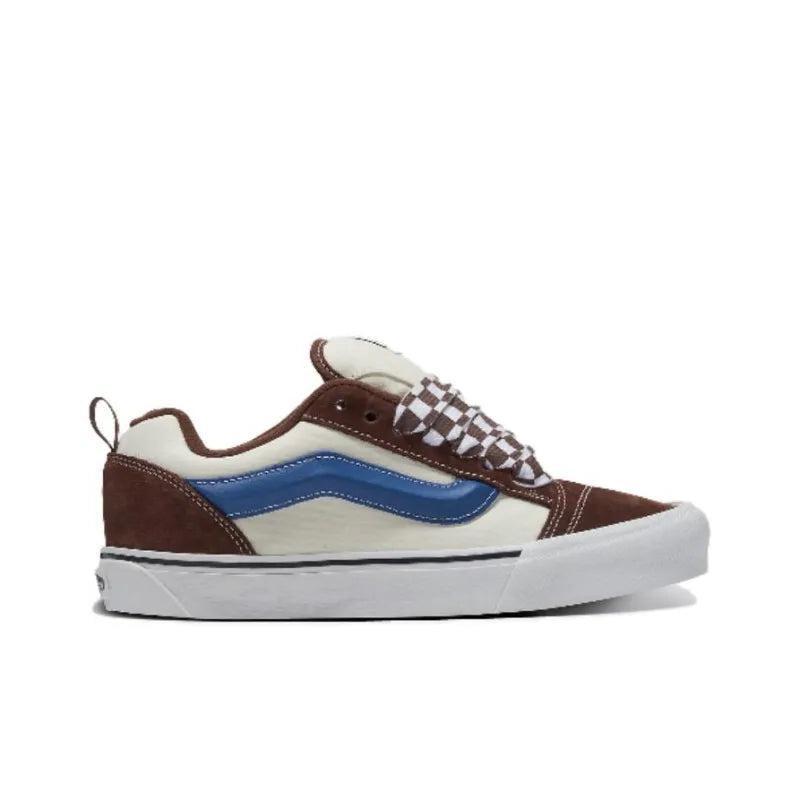 VANS KNU SKOOL LOW-TOP 'MEGA CHECK - POTTING SOIL'