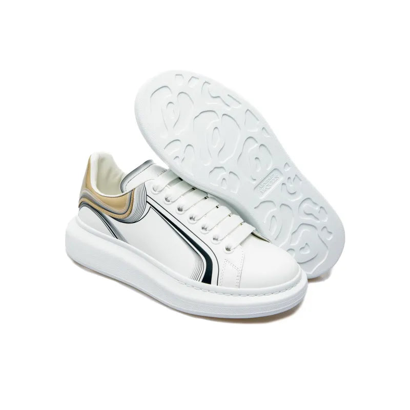 ALEXANDER MCQUEEN OVERSIZED WHITE SILVER