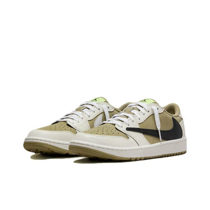 JORDAN 1 RETRO LOW GOLF TRAVIS SCOTT NEUTRAL OLIVE