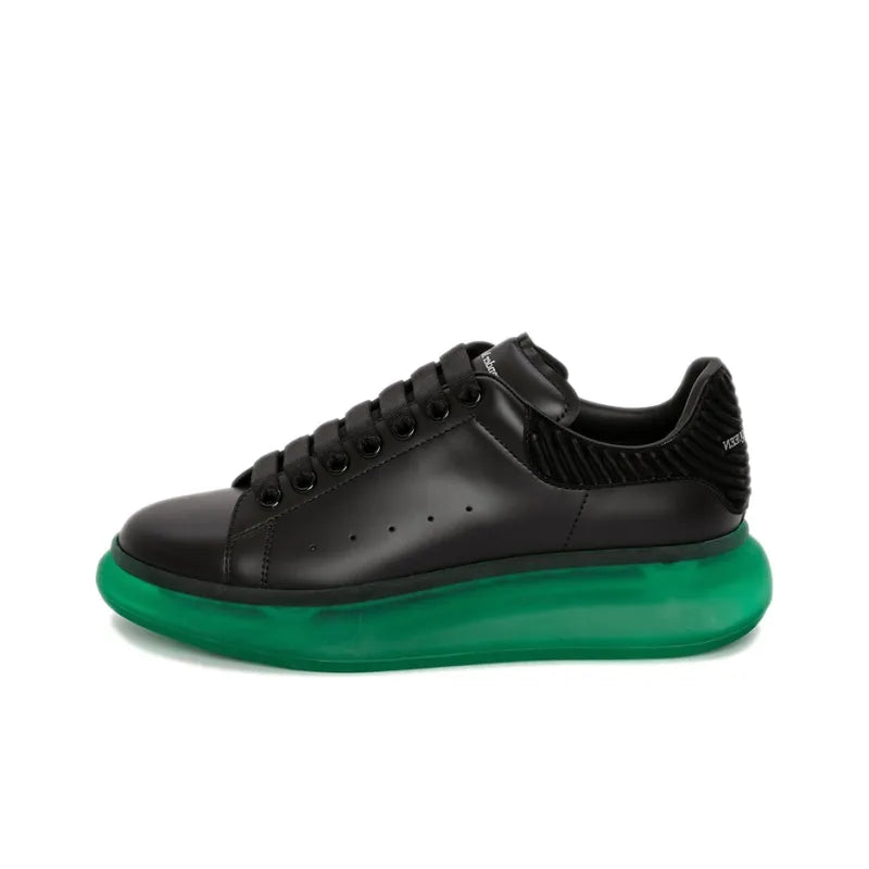 ALEXANDER MCQUEEN CASUAL SHOES MEN LOW-TOP BLACK/GREEN