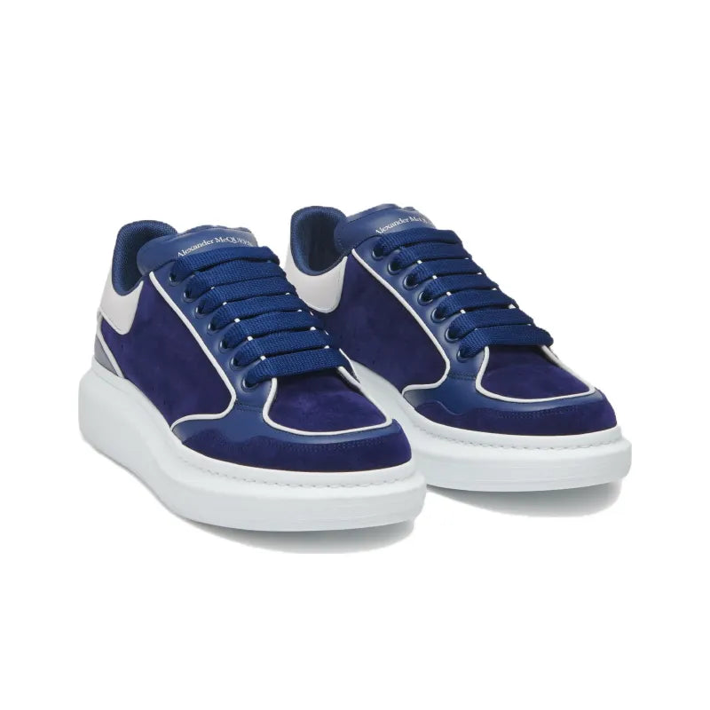 ALEXANDER MCQUEEN OVERSIZED LEATHER SNEAKERS 'BLUE WHITE'