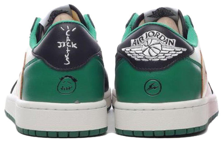 AIR JORDAN TRAVIS SCOTT X 1 LOW ‘WHITE GREEN BLACK’