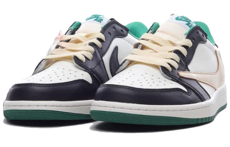 AIR JORDAN TRAVIS SCOTT X 1 LOW ‘WHITE GREEN BLACK’