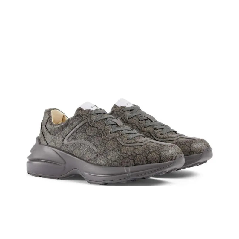 GUCCI RHYTON MONOGRAM SNEAKERS GREY