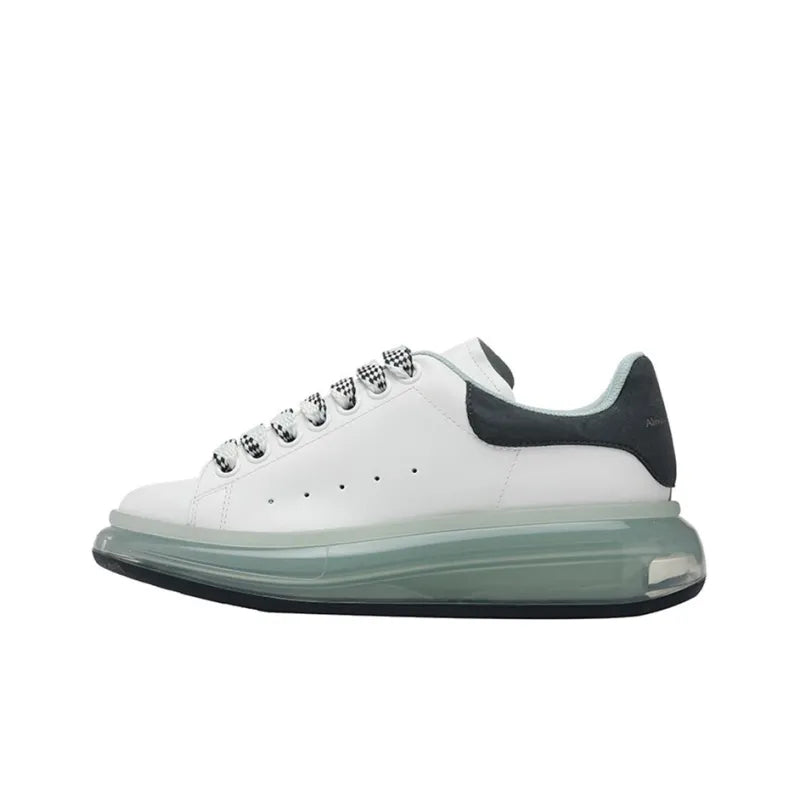 ALEXANDER MCQUEEN TRANSPARENT SOLE OVERSIZED SNEAKERS 'WHITE GREEN' WOMEN'S