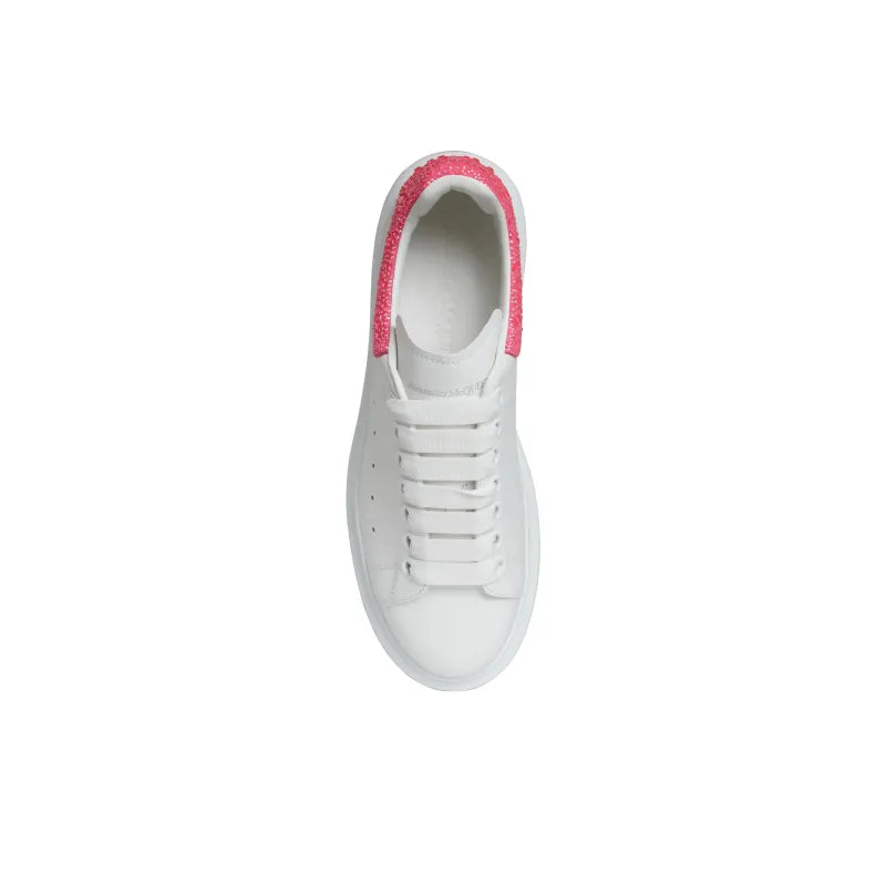 ALEXANDER MCQUEEN OVERSIZED SNEAKER 'WHITE PINK GLITTER' WOMEN'S