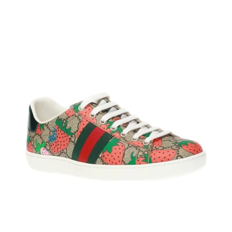 GUCCI WOMEN'S ACE 'STRAWBERRY BEIGE' WOMEN'S