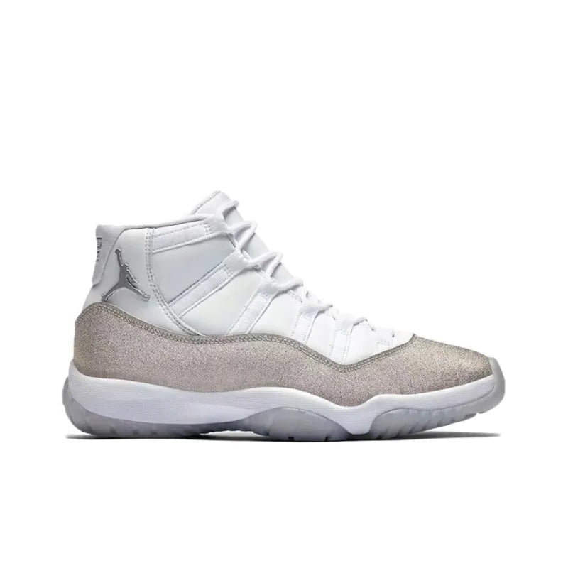 JORDAN 11 RETRO WHITE METALLIC SILVER WOMEN'S