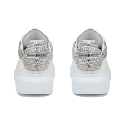 ALEXANDER MCQUEEN OVERSIZED WHITE SILVER CROC