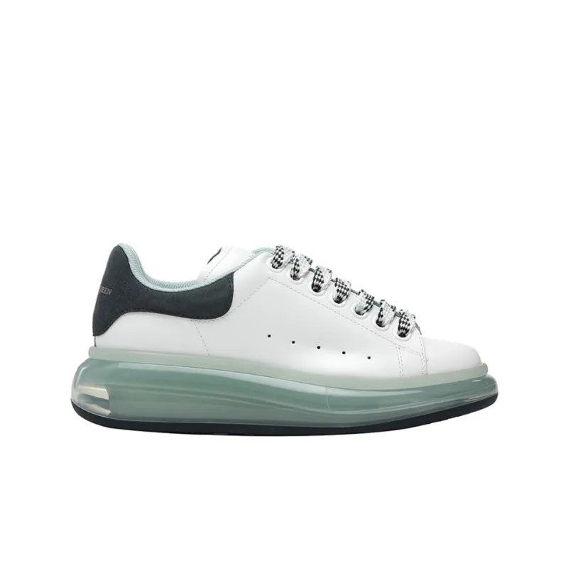 ALEXANDER MCQUEEN TRANSPARENT SOLE OVERSIZED SNEAKERS 'WHITE GREEN' WOMEN'S