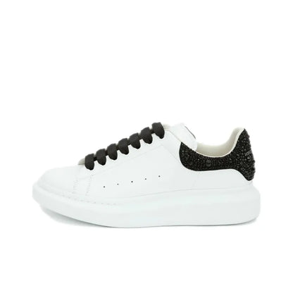 ALEXANDER MCQUEEN OVERSIZED WHITE BLACK CRYSTALS