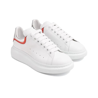 ALEXANDER MCQUEEN OVERSIZED WHITE SILVER RED METALLIC