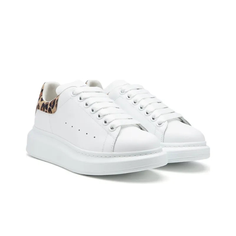 ALEXANDER MCQUEEN OVERSIZED SNEAKER 'WHITE LEOPARD SUEDE' WOMEN'S