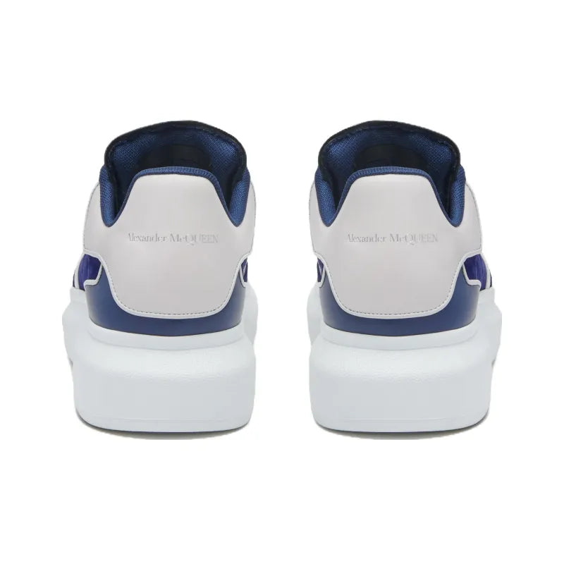 ALEXANDER MCQUEEN OVERSIZED LEATHER SNEAKERS 'BLUE WHITE'