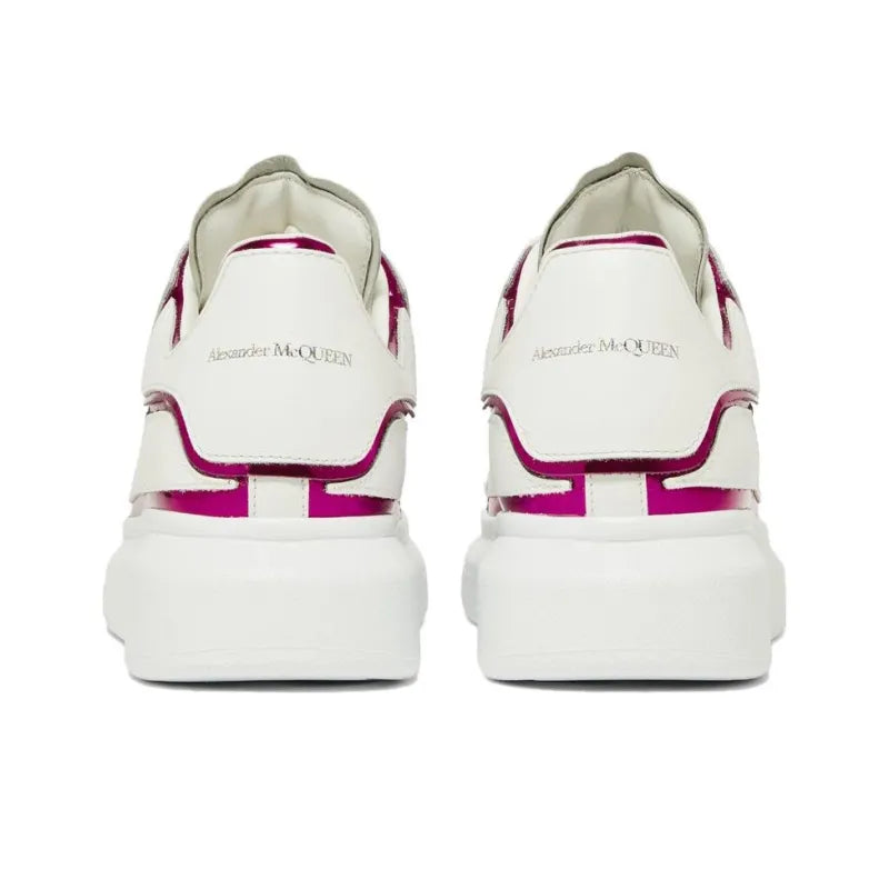 ALEXANDER MCQUEEN TRIM LARRY OVERSIZED TRAINERS 'WHITE FUCHSIA' WOMEN'S