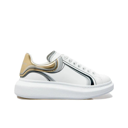 ALEXANDER MCQUEEN OVERSIZED WHITE SILVER