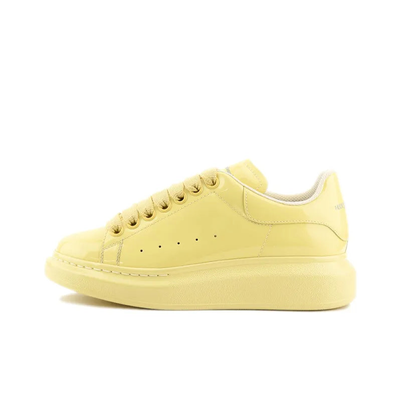 ALEXANDER MCQUEEN OVERSIZED LOW-TOP STYLISH SKATEBOARDING SHOES WOMEN'S BRIGHT YELLOW